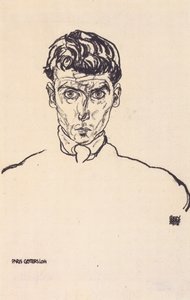 Portrait of Albert Paris Gütersloh by Egon Schiele